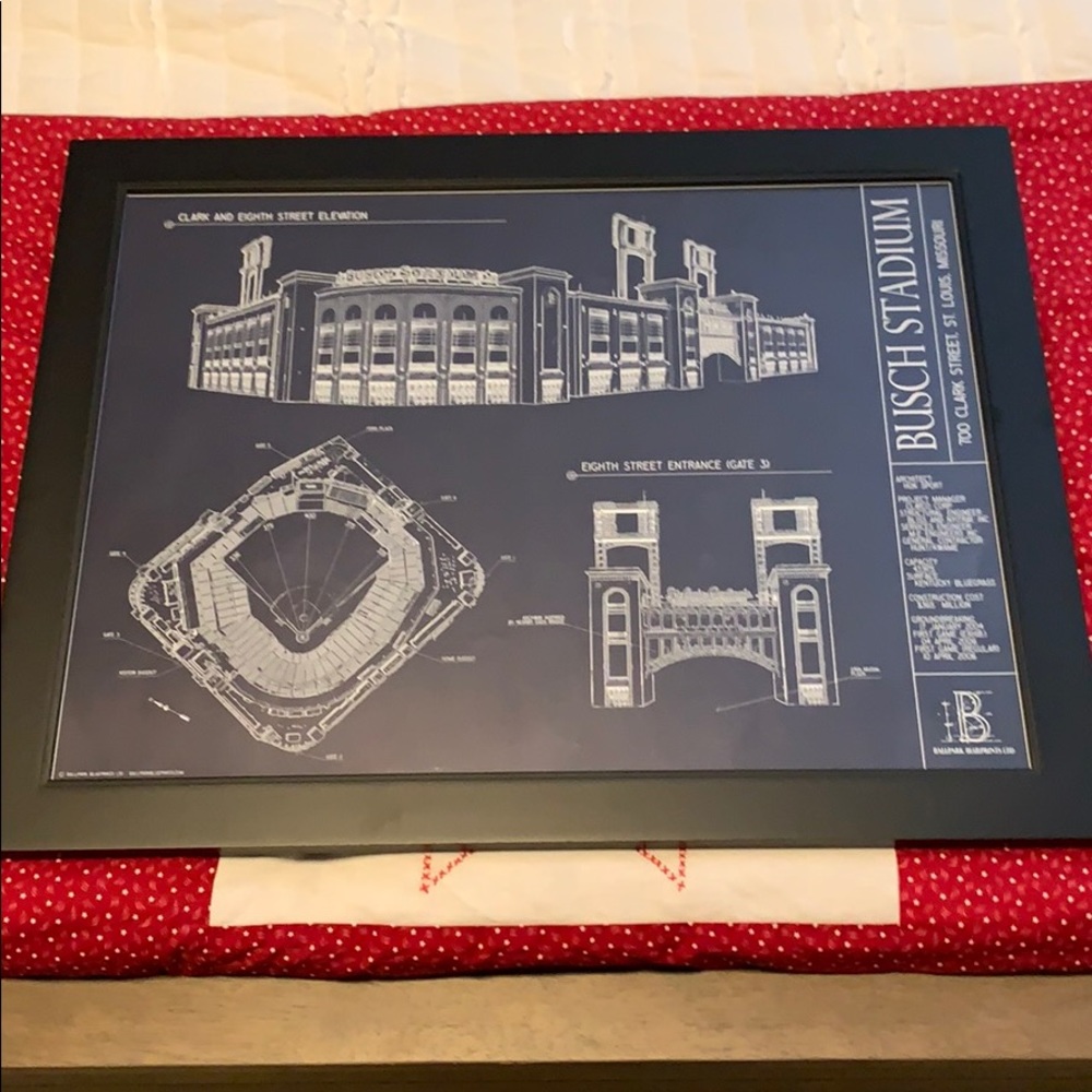 St. Louis Cardinals ballpark blueprint Busch